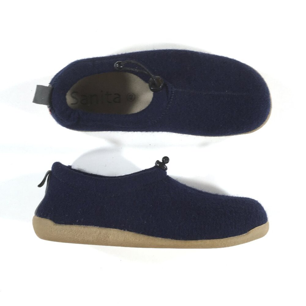 Sanita Wool Slippers EUR 43 US Mens Size 9 Womens Size 12 Navy Blue